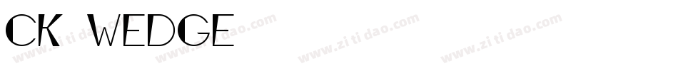 CK Wedge字体转换